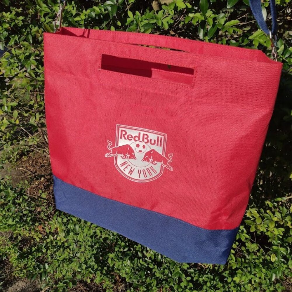 MLS New York Red Bulls Tote Bag NEW with Detachable Strap Red/Blue Soccer Gear